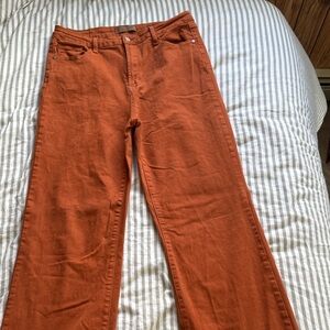 Judy Blue Wide-Leg Jeans in Burnt Orange